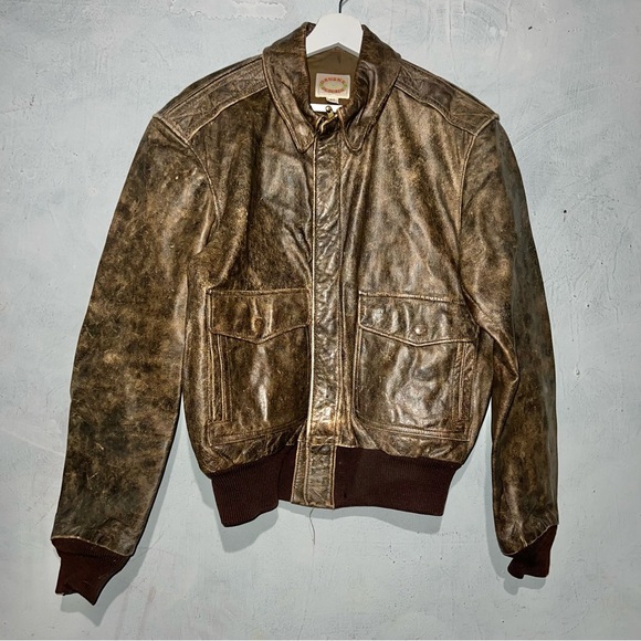 Banana Republic Other - 23x24 Vintage Banana Republic Leather Jacket Brown Size 40